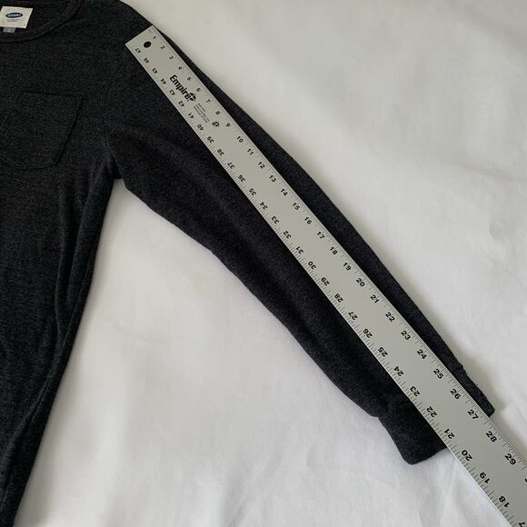 Old Navy Sweater Men XL Dark Gray Heather Long Sleeve Crewneck Normcore Basic - Picture 6 of 7